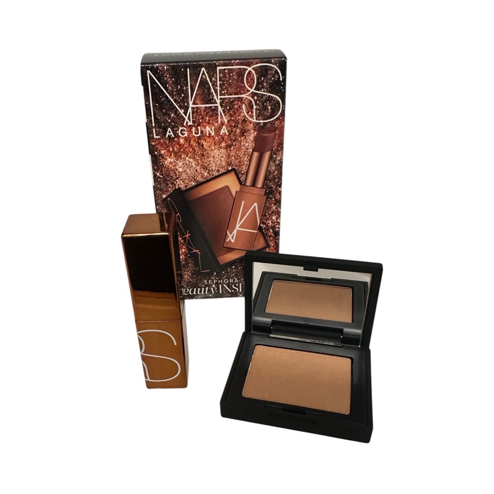 NARS Laguna Bronzer and Afterglow Lip Balm Duo SAMPLE SIZE NEW - Picture 5 of 7